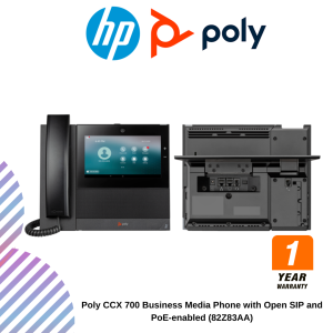 Poly CCX 700 Business Media Phone with Open SIP and PoE-enabled (82Z83AA)
