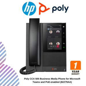 Poly CCX 505 Business Media Phone for Microsoft Teams and PoE-enabled (82Z79AA)