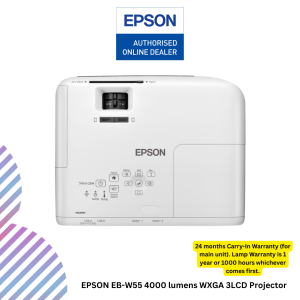 EPSON EB-W55 4000 lumens WXGA 3LCD Projector