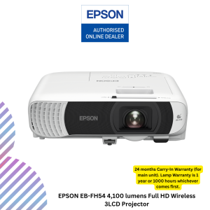 EPSON EB-FH54 4,100 lumens Full HD Wireless 3LCD Projector